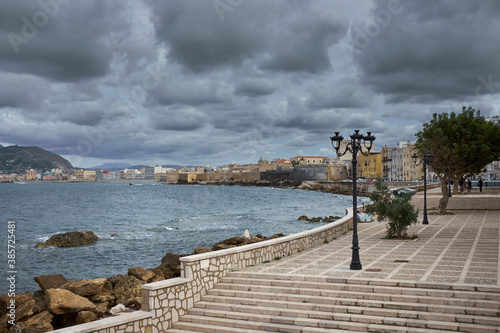 seafront of the city of Trapani in Sicily