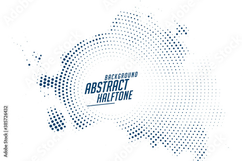 abstract halftone background in circular style design