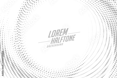 abstract circular swirl style halftone effect background