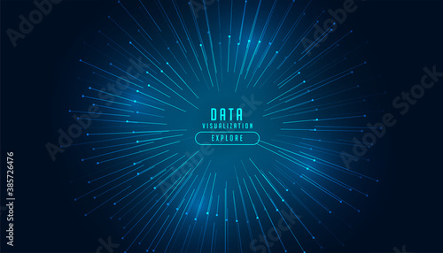 data visualization concept technology background design