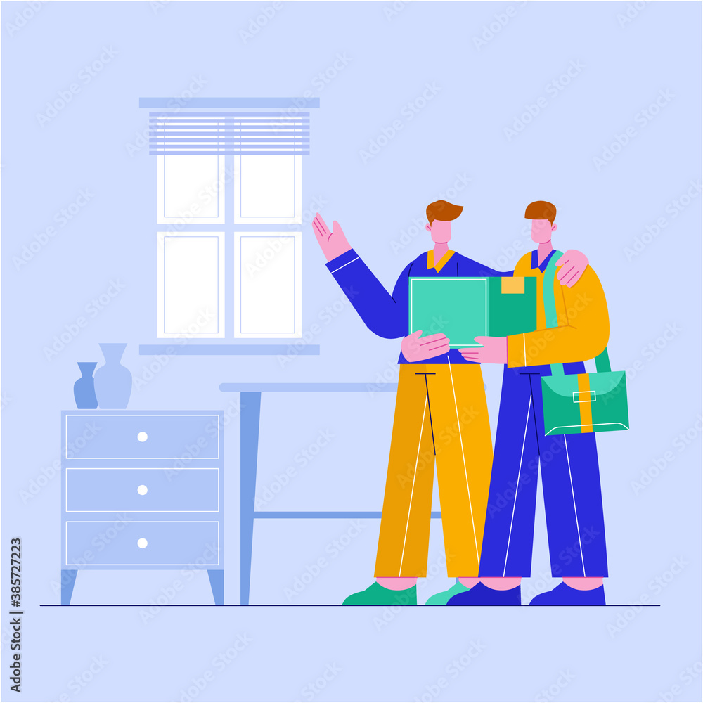 Employees were fired from the company. People without jobs. Illustration for landing pages and websites. Employees were fired from the company. People without jobs. Illustration for landing pages and websites.