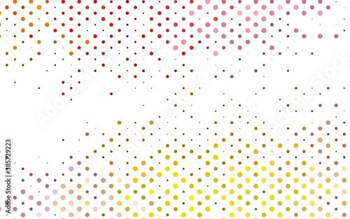 Light Pink, Yellow vector cover with spots.