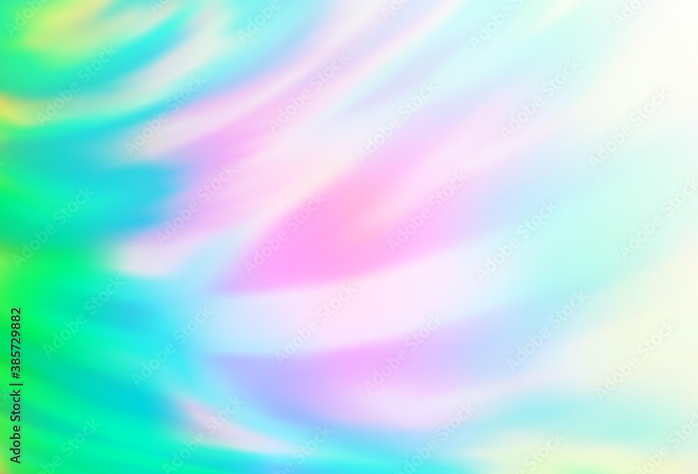 Light Multicolor, Rainbow vector blurred pattern.