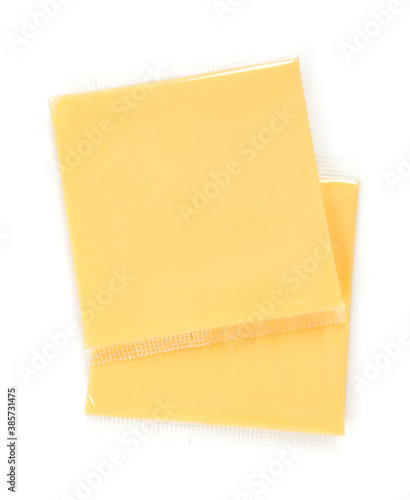 cheese slices isolated on white background