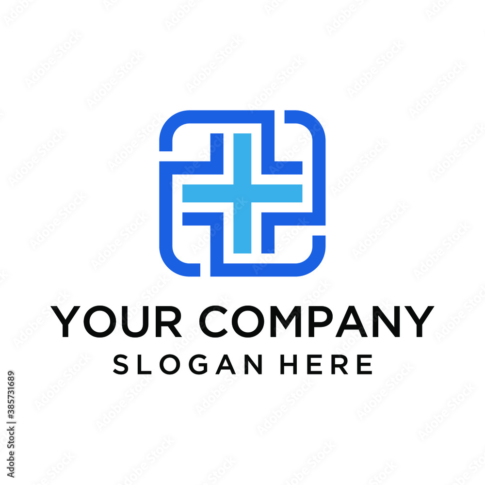 linear medical cross logo linear medical cross logo