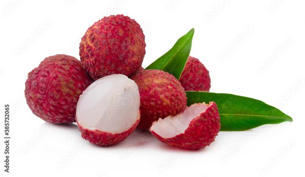 Litchi Fruit set isolated healthy fresh fruit top view vegetable agri nature fruit isolated on a white background. Litchi Fruit set isolated healthy fresh fruit top view vegetable agri nature fruit isolated on a white background.