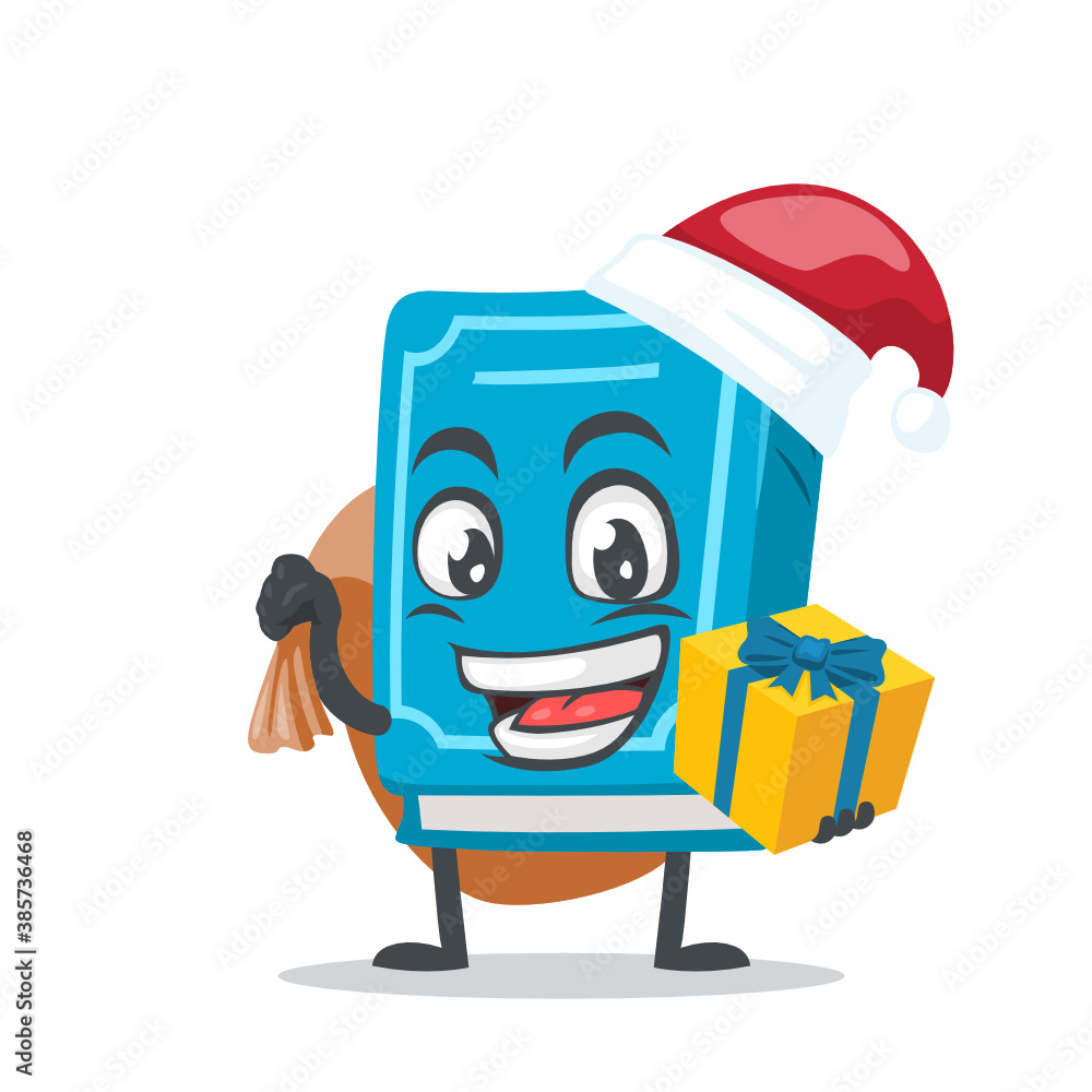 Fototapeta premium vector illustration of book character or mascot
