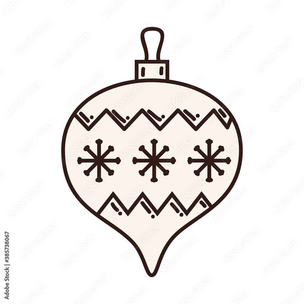 Obraz premium merry christmas sphere design, winter season and decoration theme Vector illustration