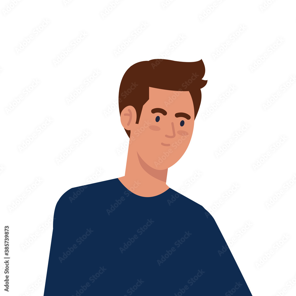 man cartoon design, Boy male person people human social media and portrait theme Vector illustration man cartoon design, Boy male person people human social media and portrait theme Vector illustration