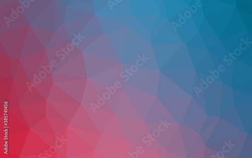 Light Blue, Red vector blurry triangle template.