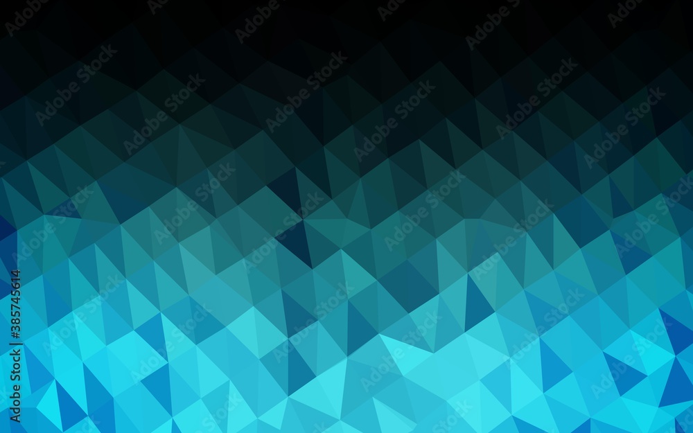 Light BLUE vector abstract polygonal cover. Light BLUE vector abstract polygonal cover.