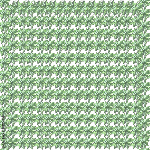 green watercolor leaf seamless pattern