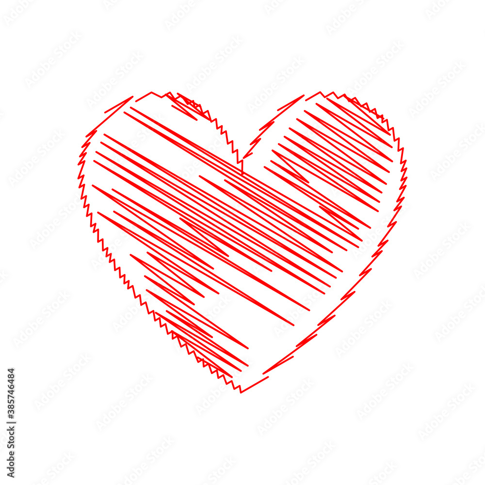 Red heart vector. Hand drawn love icon isolated. Heart icon hand drawn vector for love logo, heart symbol, doodle icon, greeting card and Valentine's day. Painted grunge vector shape Red heart vector. Hand drawn love icon isolated. Heart icon hand drawn vector for love logo, heart symbol, doodle icon, greeting card and Valentine's day. Painted grunge vector shape