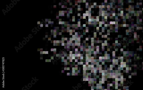 Dark Silver, Gray vector pattern in square style.
