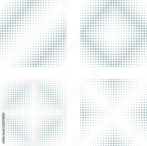 Circle Abstract Pattern.dotted Seamless texture.Halftone vector background.Polka Dots 