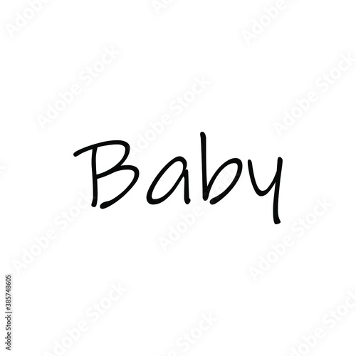 Baby, new child, newborn, joy family isolated on white background EPS Vector