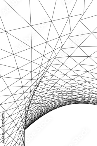 abstract 3d mesh wire background