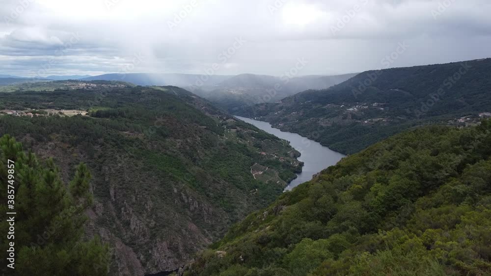 drone aerial shots of ribeira sacra in galicia, spain drone aerial shots of ribeira sacra in galicia, spain
