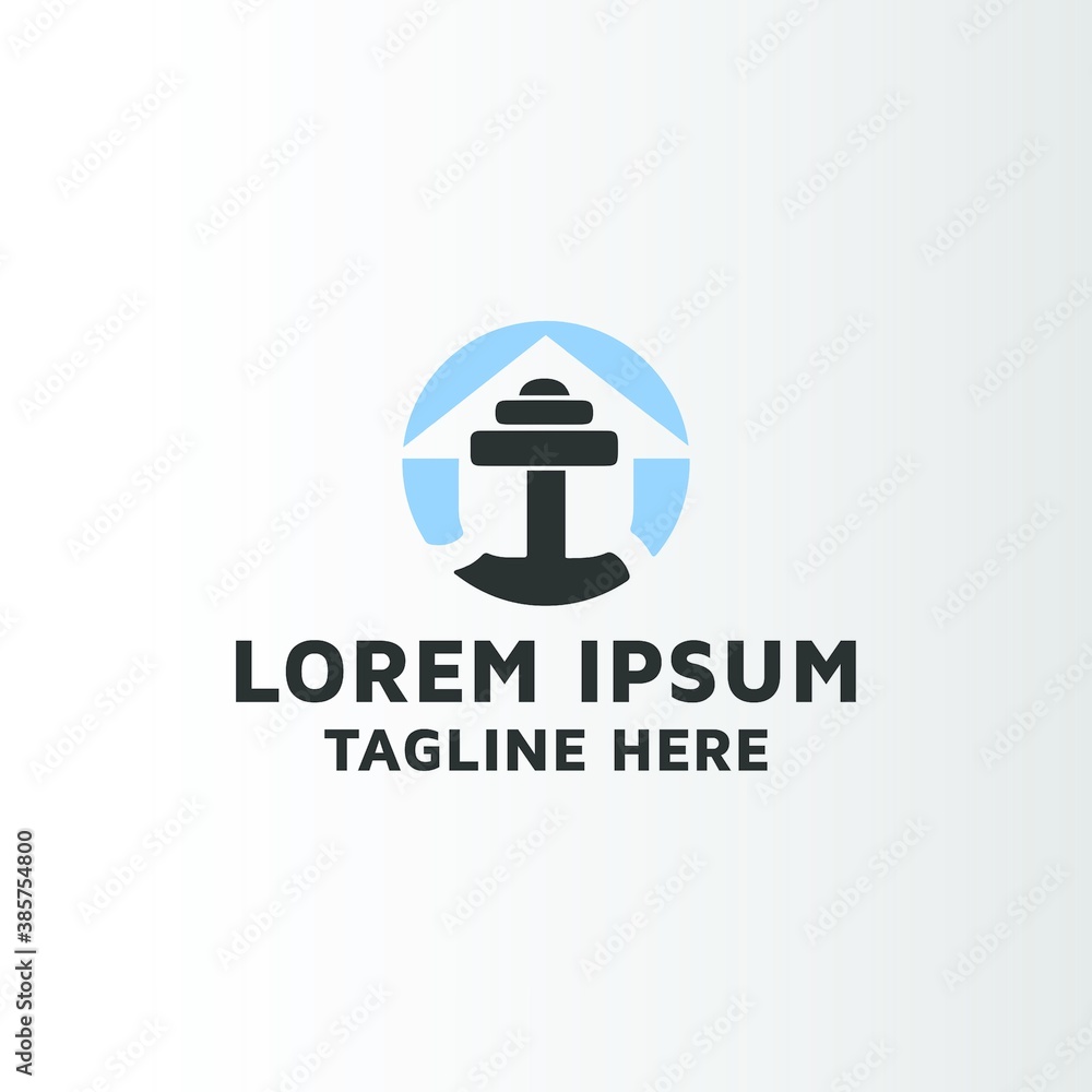 Modern physical fitness vector logo design idea Modern physical fitness vector logo design idea