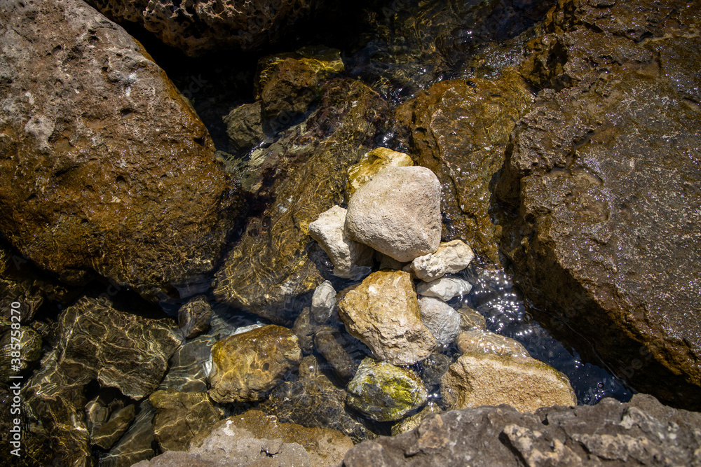 clear water in the river over the texture clear water in the river over the texture