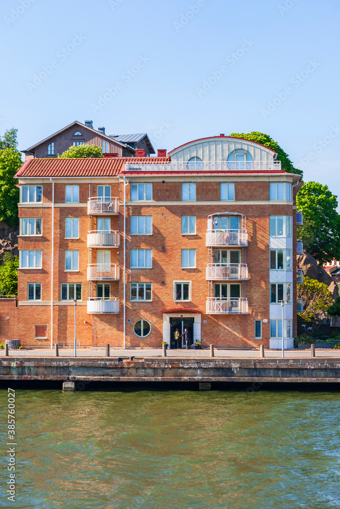 Residential building by the water