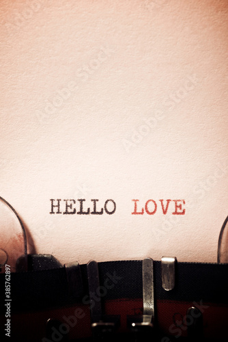 Hello love phrase