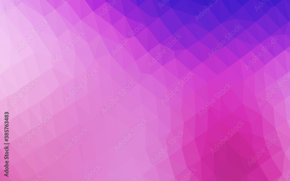 Light Pink, Blue vector low poly layout.