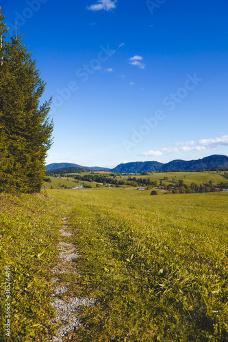 Beautiful mountainous autumn or summer landscape in Austria.
