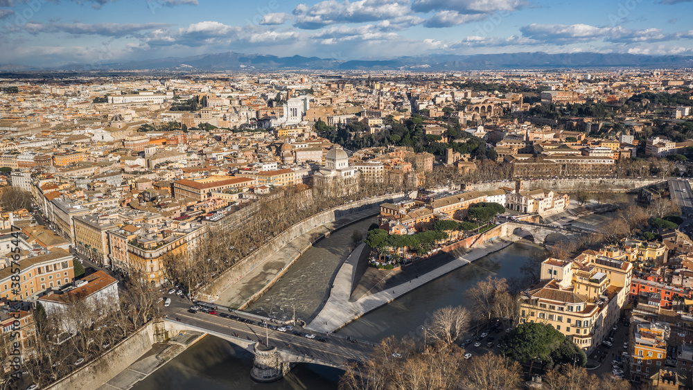 Aerial view Rome