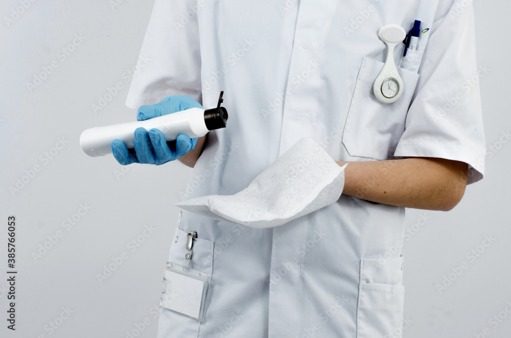 Nurse with wash cloth and bodywash Nurse with wash cloth and bodywash