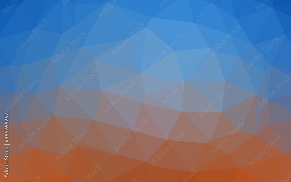 Fototapeta premium Light Blue, Red vector abstract polygonal cover.
