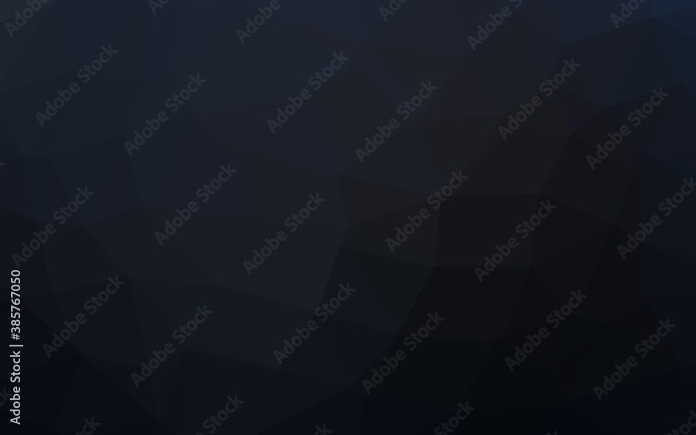 Dark Black vector low poly texture. Dark Black vector low poly texture.