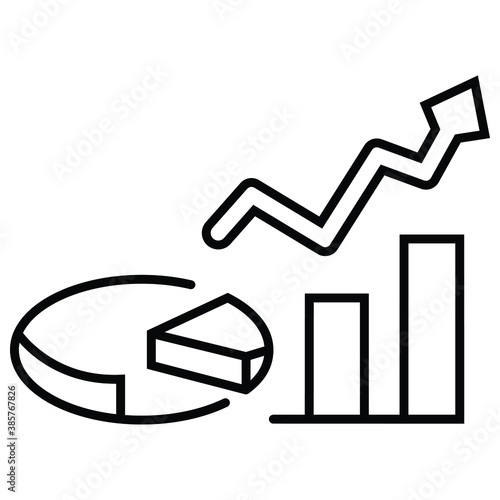 Profit growing icon vector illustration