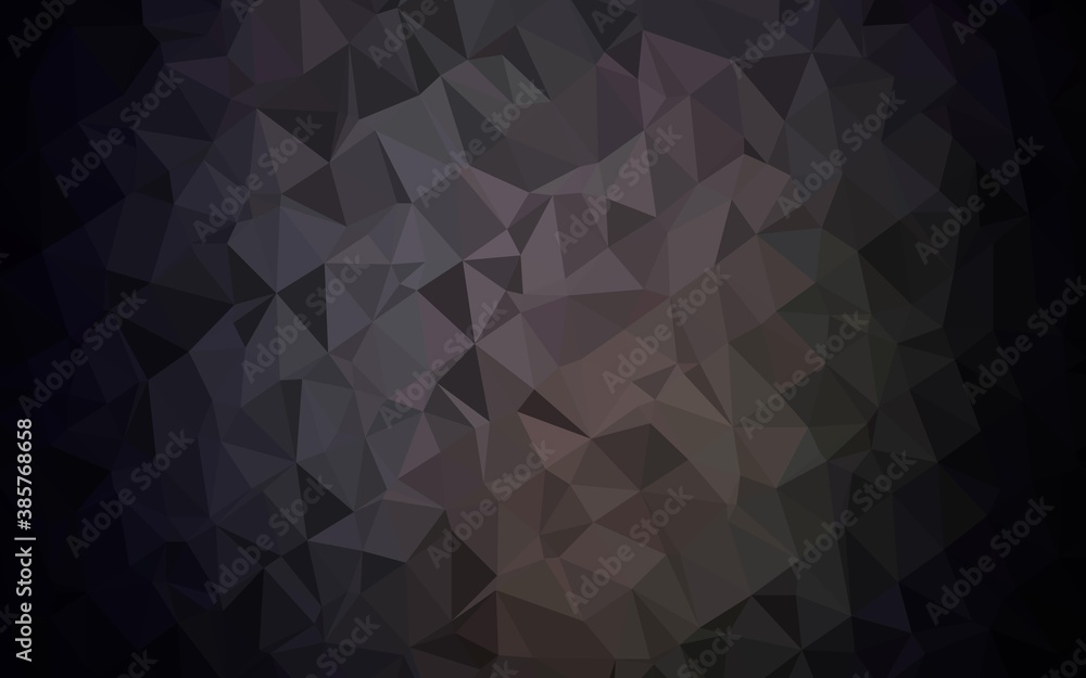 Dark Black vector triangle mosaic template. Dark Black vector triangle mosaic template.