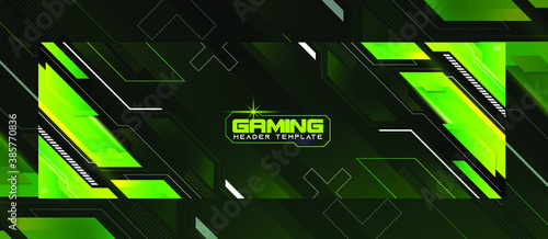 Abstract Gaming Header Banner Background