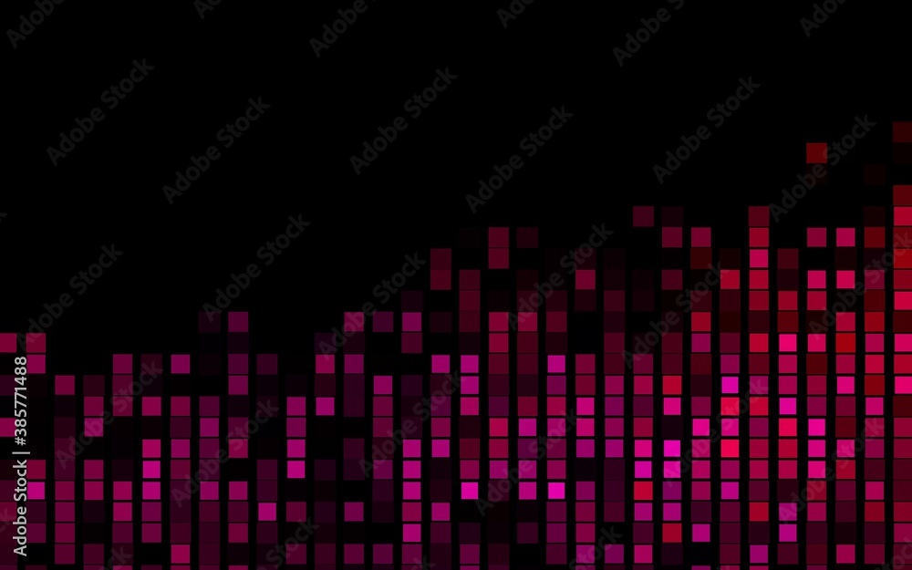 Dark Purple, Pink vector cover in polygonal style.
