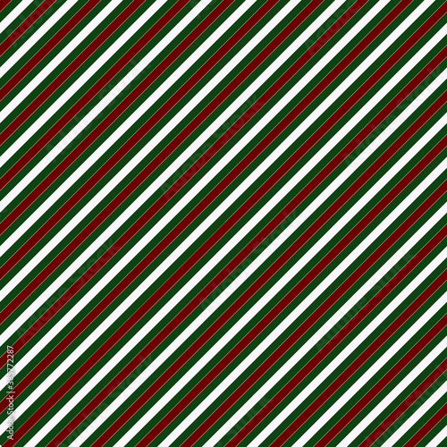 Bright retro Christmas pattern with diagonal stripes. Candy seamless pattern.