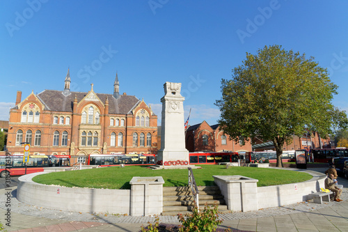 Monument in the city center, Walsall