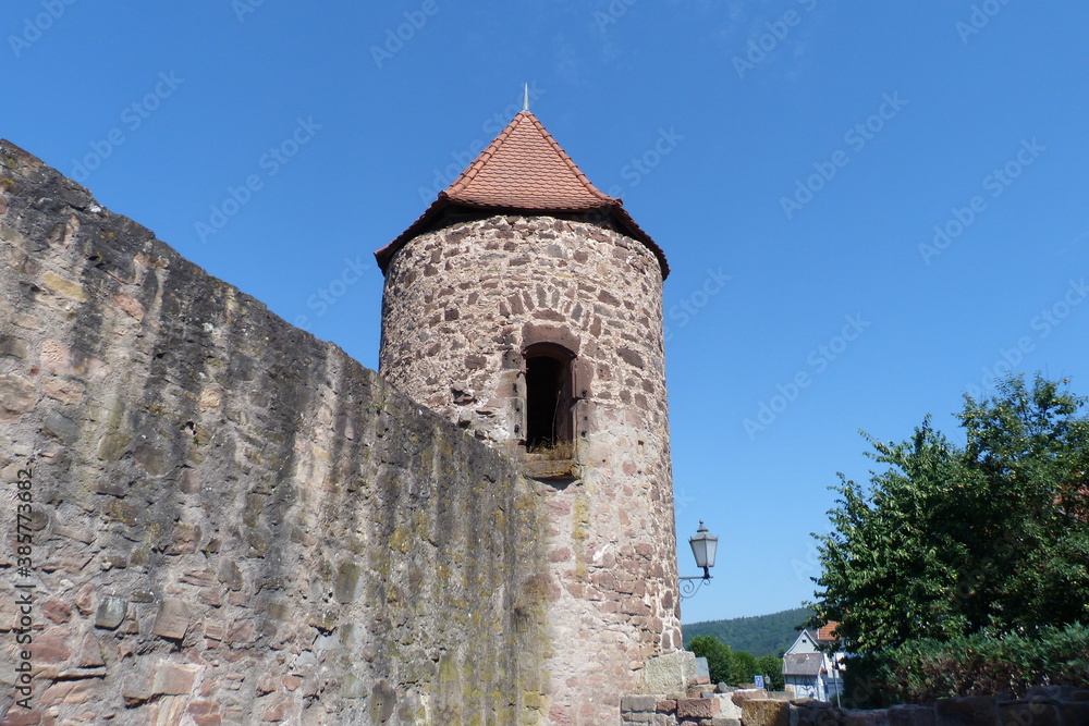 Wehrturm Stadtmauer - Rotenburg an der Fulda - Fachwerkstadt in Hessen