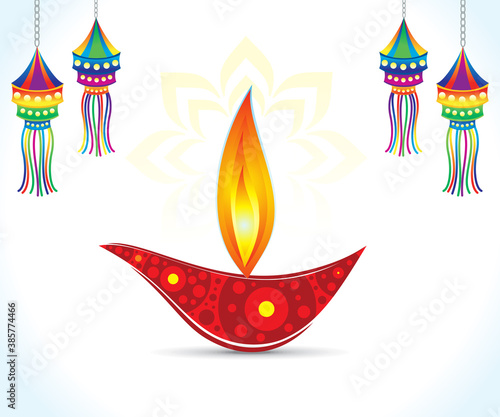 abstract artistic creative deepawali background
