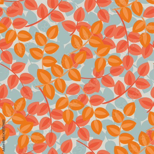 Bright vivvid fall leaves c...