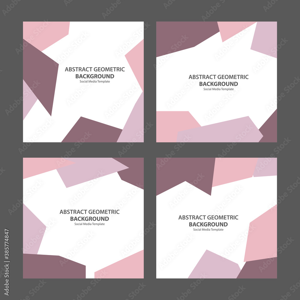Abstract geometric shape background collection vector design