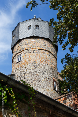 Gießen, der Heidenturm des Alten Schlosses. Hessen, Deutschland, 20.09.2020.	 photo