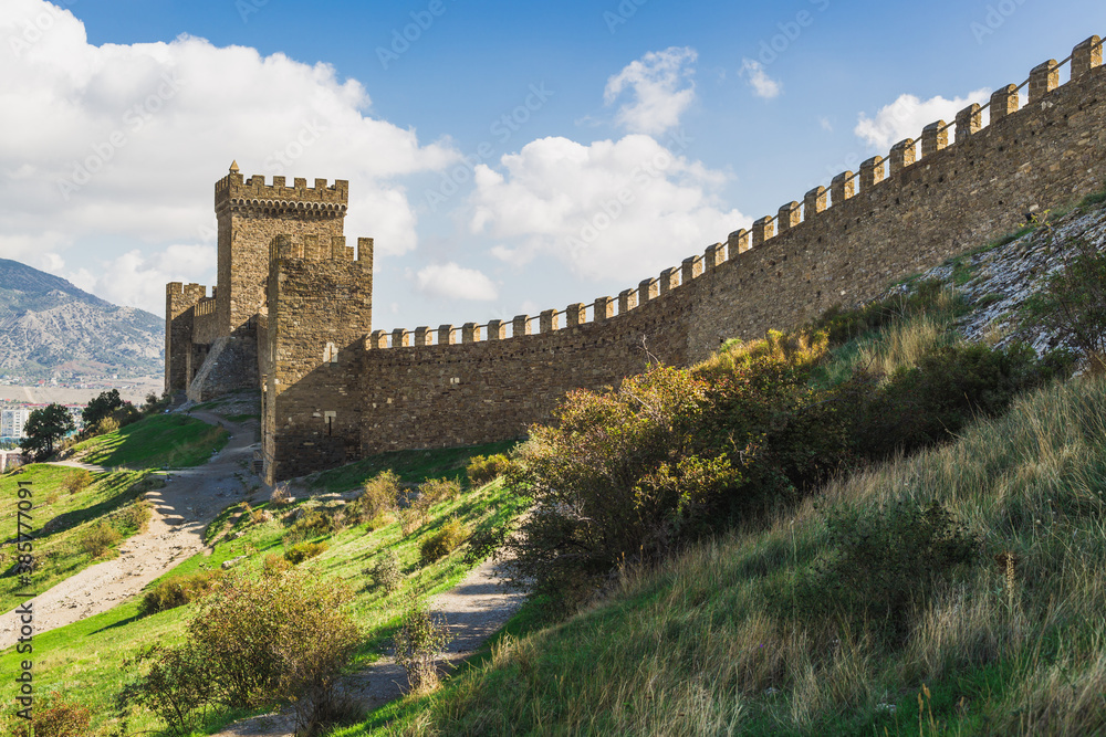 Republic of Crimea. The city of Sudak. Fortress. October 12, 2020.