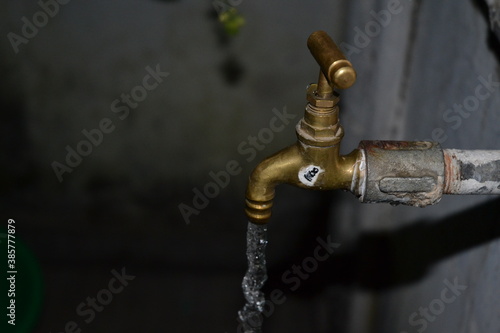 faucet with water