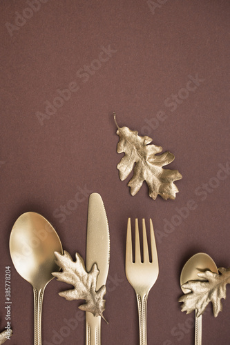 Creative autumn table setting