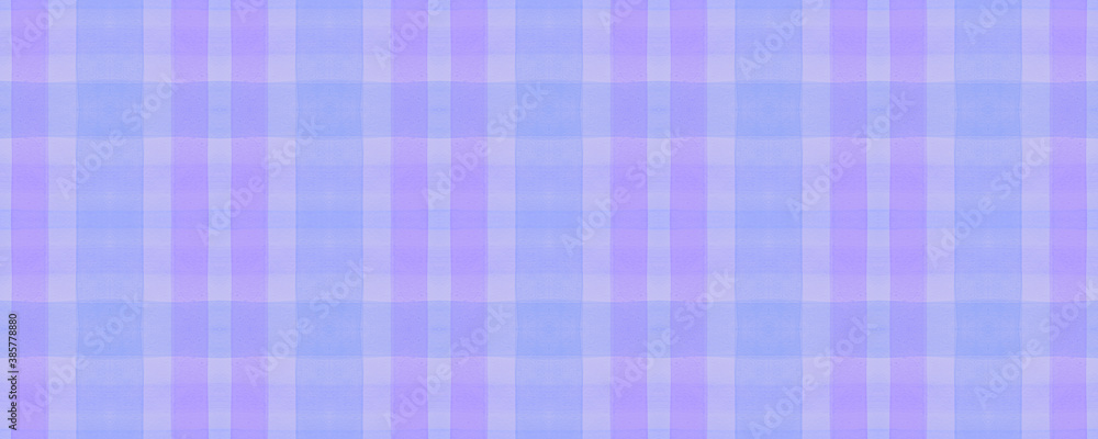 Pink Check Plaid. Watercolour Picnic Blanket. Pink Check Plaid. Watercolour Picnic Blanket.