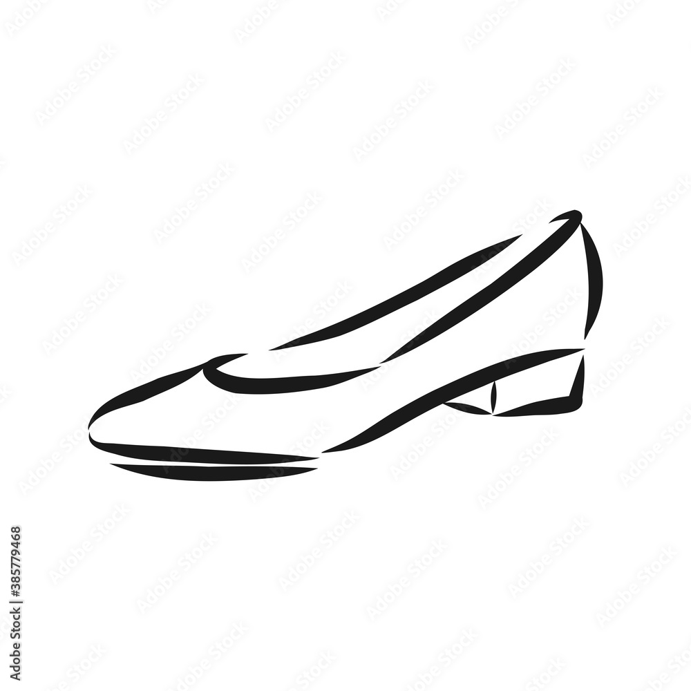 Woman's shoe, vector sketch, women's Shoe, vector sketch illustration Woman's shoe, vector sketch, women's Shoe, vector sketch illustration