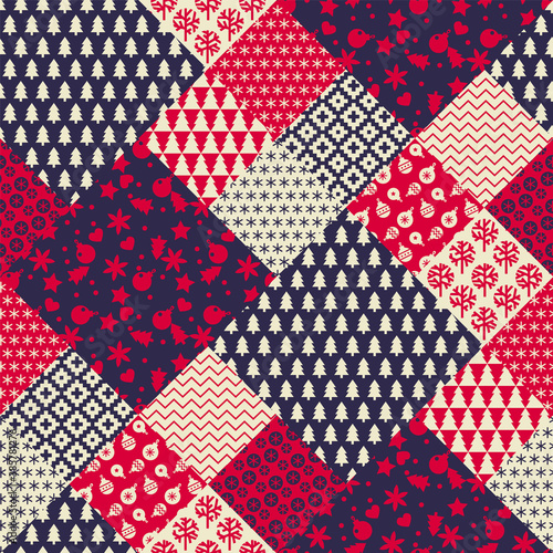 Diverse set of patterns in patchwork pattern