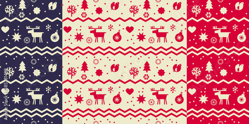 Christmas deer, birds, hear...